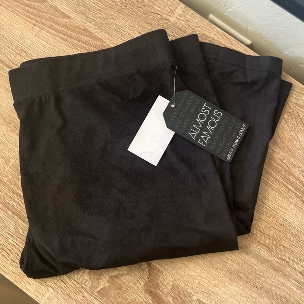 Almost Famous Suede Leggings